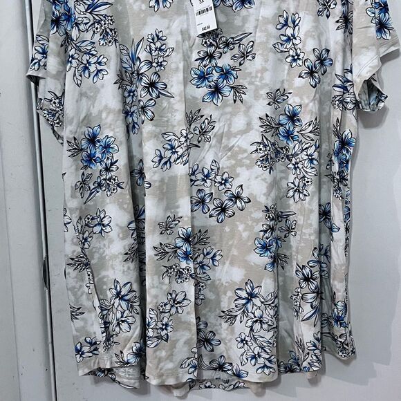 JM COLLECTION TEE BLUE FLORAL SIZE 3XL new - lot of 4 resell bundle - Picture 3 of 8